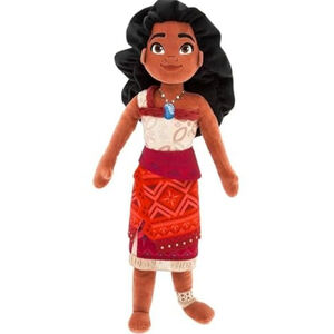 Girls Disney Moana 2 Plush Stuffed Animal One Size Brown Red